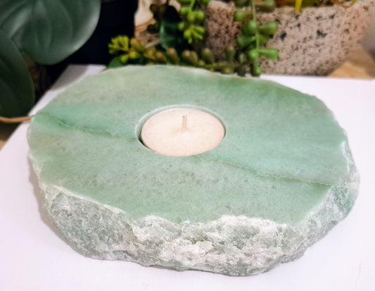 Aventurine Candle Holder ~  A