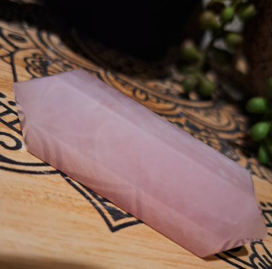 Rose Quartz Double Terminated Point