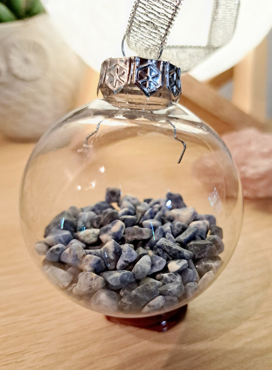 Sodalite Christmas Bauble